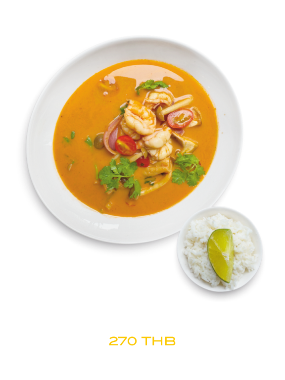 Tom Yum with shrimps